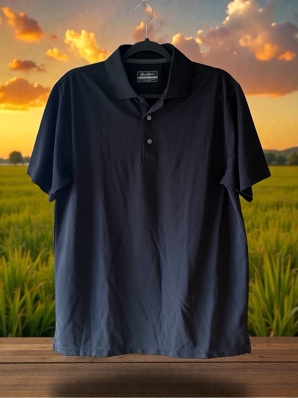 Ben Hogan Performance MENS Black Golf Shirt